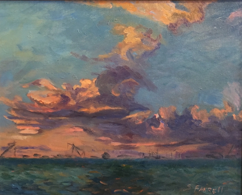 Sunset Over the Ocean by artist Sandra Farrell